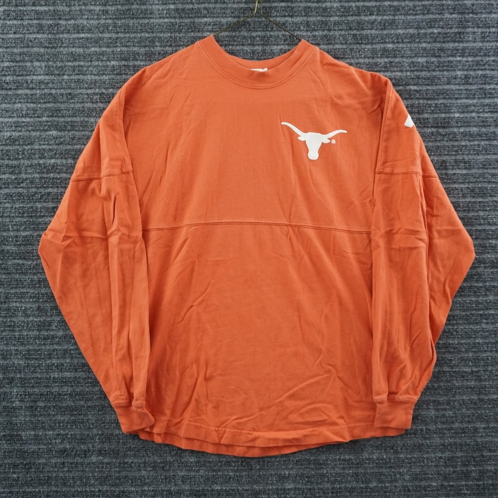 Venley Texas Longhorns Spirit Jersey Unisex XS Orange Long Sleeve Shirt